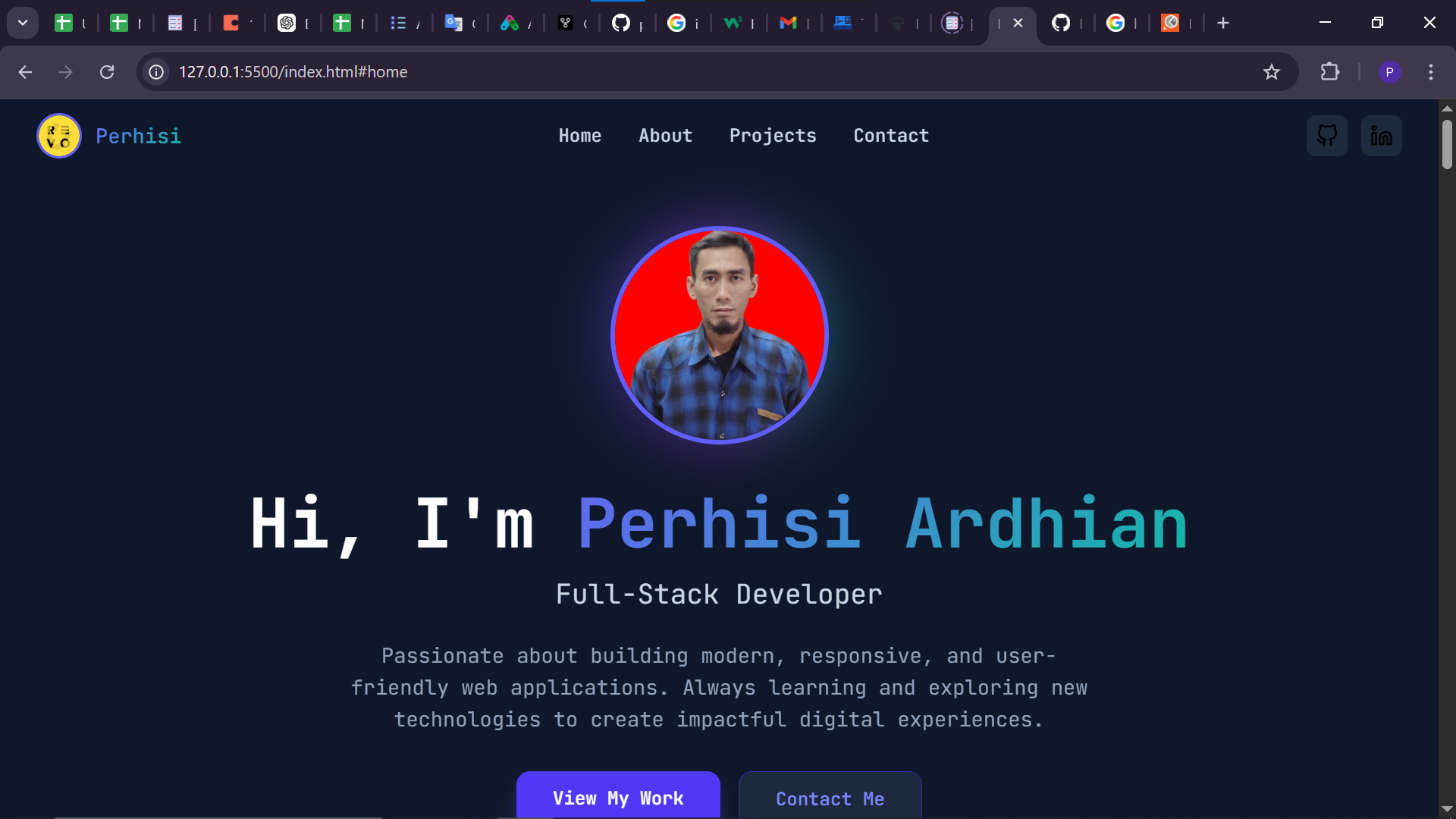 Portfolio Website Screenshot
